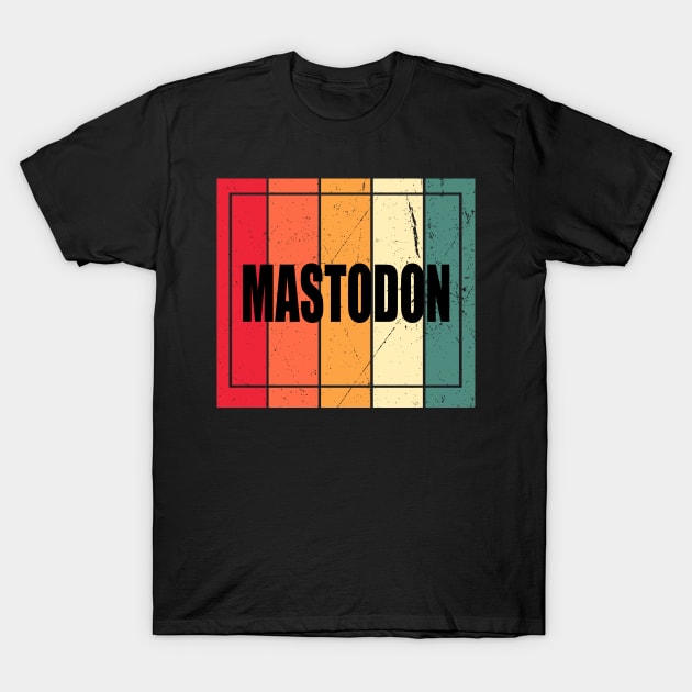 Vintage Mastodon Proud Name Colorful Birthday 70s 80s 90s Styles T-Shirt by Gorilla Animal